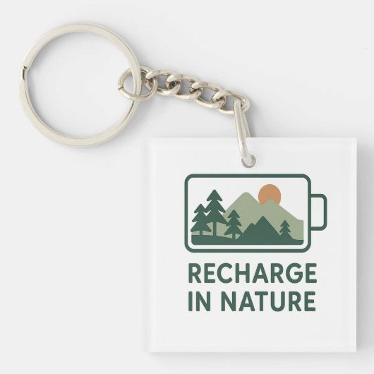 WanderSoul Co. – Retro Travel Logo Key Sleutelhanger (voorkant)
