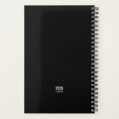 WanderTag - Journey Black Planner 2026 (Achterkant)