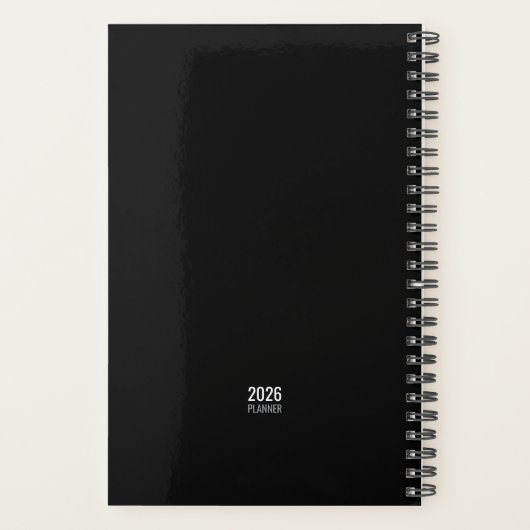 WanderTag - Journey Black Planner 2026 (Achterkant)