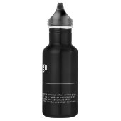 WanderTag - Minimalistische zwarte waterfles (Rechts)