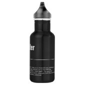 WanderTag - Minimalistische zwarte waterfles (Rechts)
