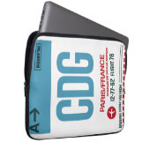 WanderTag - Paris minimalistische laptophoes Laptop Sleeve (Voorkant Rechts)