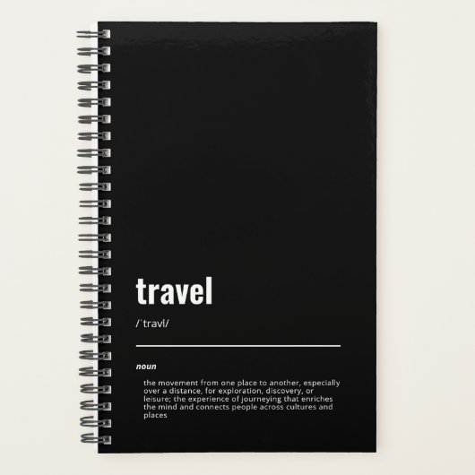 WanderTag - Reis Zwart Planner 2026 (Voorkant)