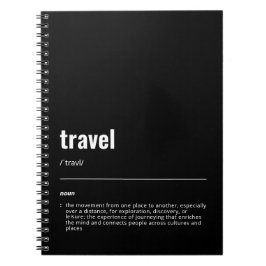 WanderTag - Travel Black Notitieboek