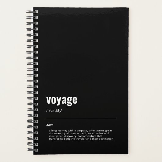 WanderTag - Voyage Zwarte Planner 2026 (Voorkant)