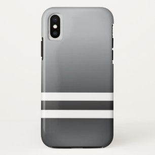Wandestrepen Wit Grijsblauw Case-Mate iPhone Case