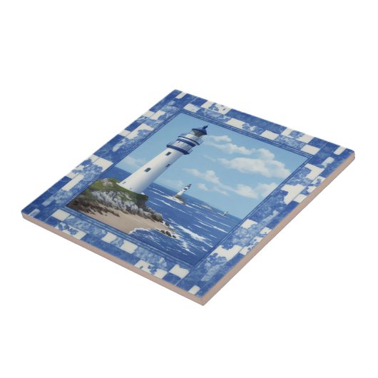 Wandfliese, maritim, Leuchtturm Tegeltje (Zijkant)