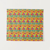 Wandhangtapijt in levendige kleuren art decor wandkleed (Voorkant (horizontaal))