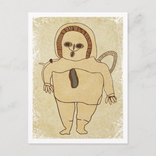 Wandjina-Briefkaart Briefkaart (Voorkant)