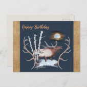 Wandkaart met stier-eland briefkaart (Voorkant / Achterkant)