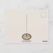 Wandkaart met stier-eland briefkaart (Achterkant)