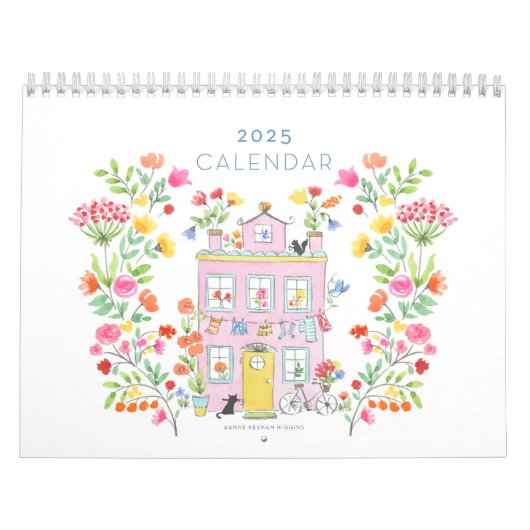 Wandkalender 2025 / Medium 8,5 "h x 11" w Kalender (Hoes)
