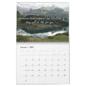 Wandkalender 2025 met Engelse Bijbelverzen Kalender (Jan 2027)