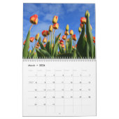 Wandkalender met bloemen kalender (Mar 2026)