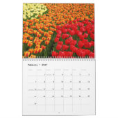 Wandkalender met bloemen kalender (Feb 2027)