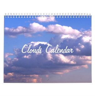 Wandkalender met wolken kalender