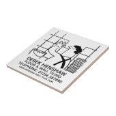 Wandketel of wandbekleding tegeltje (Zijkant)