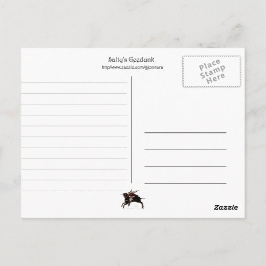 Wandkleed Briefkaart (Achterkant)