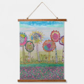 Wandkleed - Fantasievolle Bloemen (Voorkant)