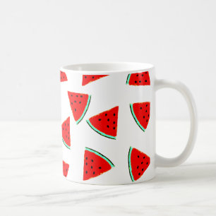 Wandkleed met watermeloenpatroon koffiemok