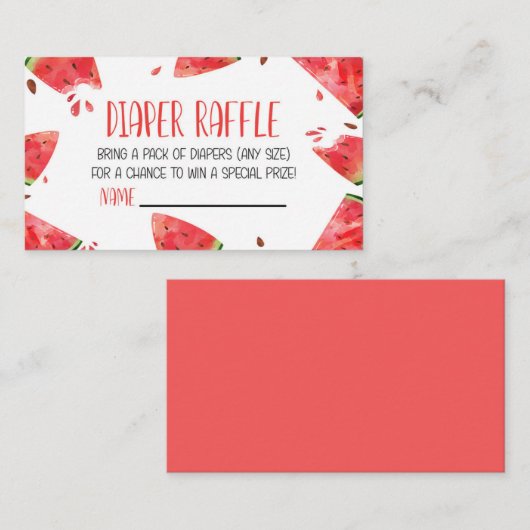 Wandkleuring Roze Baby Shower Luierspel Kaart (Voorkant / Achterkant)