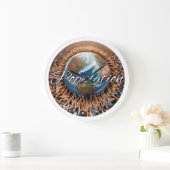 Wandklok, 10,75" rond acryl grote klok (Huis)