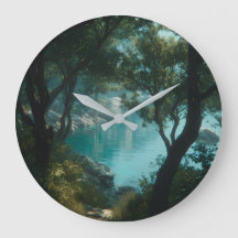 Wandklok, 10,75" ronde acryl 