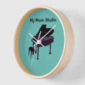 wandklok, 10-inch ronde, natuurlijke Lijst klok (Hoek)