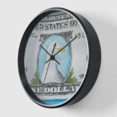 Wandklok, 10-inch rondhout Lijst (Hoek)