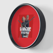 Wandklok, 10-inch rondhout Lijst (Hoek)