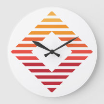 Wandklok, 10-inch rondhout Lijst