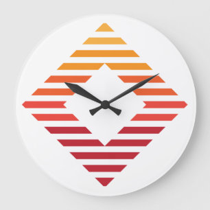 Wandklok, 10-inch rondhout Lijst Grote Klok