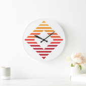 Wandklok, 10-inch rondhout Lijst Grote Klok (Huis)