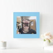 Wandklok, 10-inch rondhout Lijst Vierkante Klok (Huis)