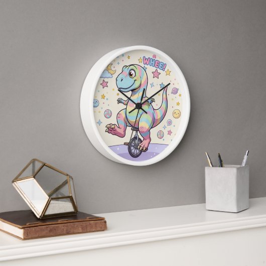Wandklok, 10" ronde houten frame (Kantoor)