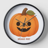 Wandklok, 10" ronde houten frame (Voorkant)