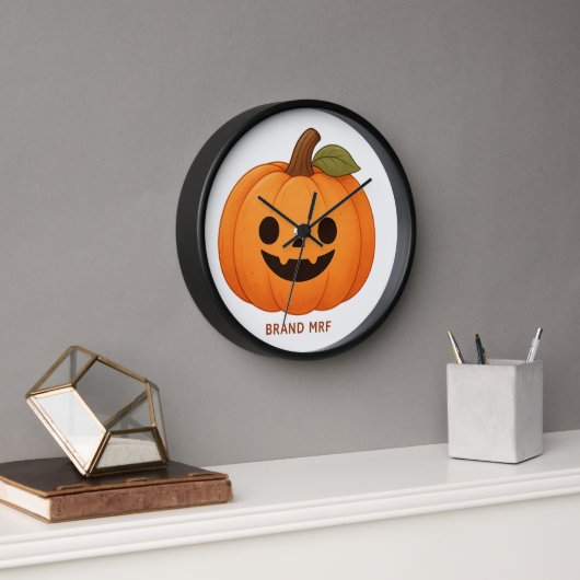 Wandklok, 10" ronde houten frame (Kantoor)
