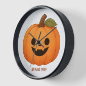 Wandklok, 10" ronde houten frame (Hoek)