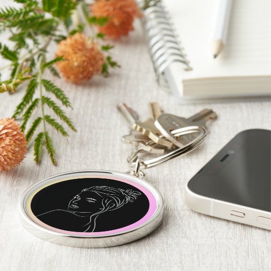 wandklok 2025 sleutelhanger (Zijkant)