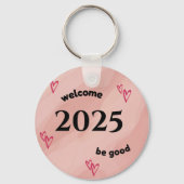 wandklok 2025 sleutelhanger (Voorkant)
