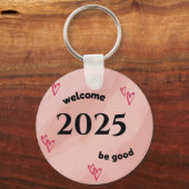 wandklok 2025 sleutelhanger (Voorkant)