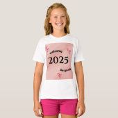 wandklok 2025 t-shirt (Voorkant volledig)