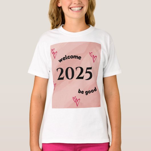 wandklok 2025 t-shirt (Voorkant)