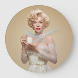 Wandklok, 27,3 cm Rond Acryl Grote Klok