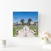 Wandklok 27.3cm vierkant acryl (Huis)