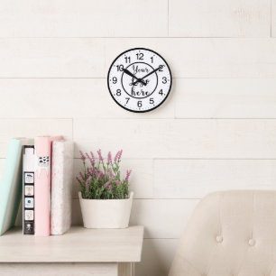 Wandklok, 8" Rond Acryl Ronde Klok