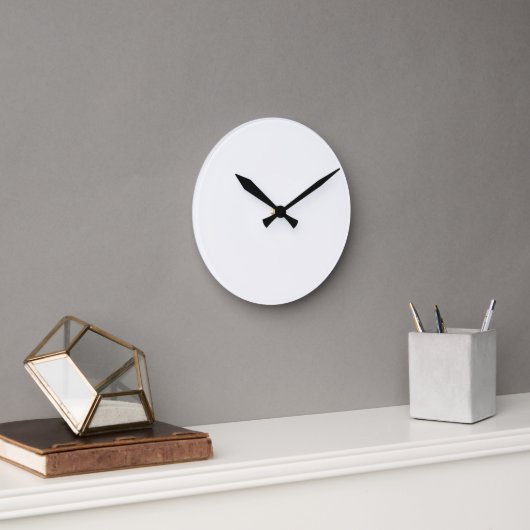 Wandklok, 8" ronde acryl klok (Kantoor)
