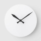 Wandklok, 8" ronde acryl klok (Voorkant)