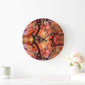 Wandklok abstracte stijl (Huis)