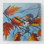 wandklok Ann Hayes schilderend pixie schilderen (Voorkant)